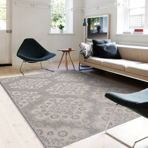 Indoor Outdoor Patio Panel Area Rug (Gray)